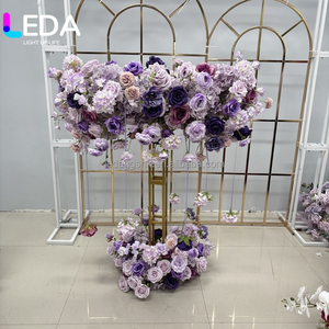 LEDA - Camino de Mesa de Flores Artificiales al por Mayor, Camino de Mesa de Flores de Seda para Decoración de Bodas, Camino de Mesa de Flores Artificiales - Product Image 6