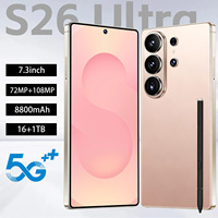 Nouveau Smartphone Original S26 Ultra 5G 7,3 Pouces 16 Go+512 Go Processeur Deca Core HD Charge Rapide Téléphone Portable