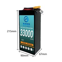 Batterie de drone MG pour le sauvetage incendie, grande capacité de charge, décollage vertical, aile fixe, 6S 33000mAh 10C 22.2V