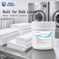 Lessive en poudre blanchissante haute performance avec oxygène, détachant pour linge blanc, usage hôtelier et commercial