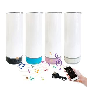 Vasos Térmicos de Acero Inoxidable de 20oz con Aislamiento al Vacío para Sublimación y Transferencia de Calor, con Altavoz Integrado, Venta por Caja desde Almacén de EE. UU. - Product Image 1