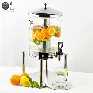 Distributore di bevande Self-Service in acciaio inox 8L distributore di <span class=keywords><strong>acqua</strong></span> fredda e succo di latte per il tè succo di Soda - Product Image 4