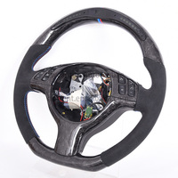 Volant de direction M Performance en microsuède LED en fibre de carbone forgée, vente en gros directe d'usine pour BMW E46 M3
