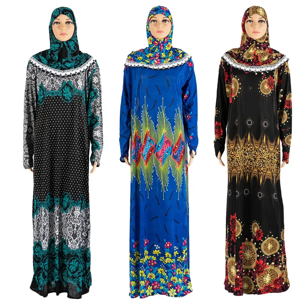 Embroidery Jilbabs Black Abayas Dress Women Abaya Robe Dubai Maroc Djellaba Clothing Quantity Ethnic Pullover Maxi Long Time Age