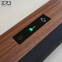 Plaques de porte personnalisables en bois moderne EZD pour appartements, bureaux, hôtels, chambres, signalisation de porte d'hôtel