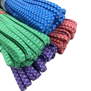 High Elasticity Colorful 10mm Flat Knitted Elastic Band Tape Braided Elastic Cord For Sewing Crafts