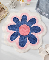 Tapis en forme de tournesol mignon, fabriqué à la machine, salon, canapé, table basse, chambre d'enfant, couverture antidérapante pour chevet