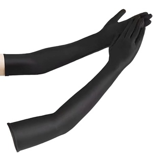 <span class=keywords><strong>Gants</strong></span> de bal noirs <span class=keywords><strong>Gatsby</strong></span> pour femmes, style années 20, avec plumes de poulet, longs, pour opéra, détection de métal, en stock - Product Image 1