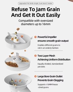 Distributeur de nourriture intelligent pour animaux de compagnie 5,5 L avec caméra HD intégrée, double alimentation, design écologique et durable pour chats et chiens - Product Image 5