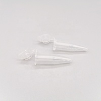 Tubes de microcentrifugation stériles de 1,5 ml, sans DNase ni RNase, en polypropylène naturel, tubes de centrifugation coniques