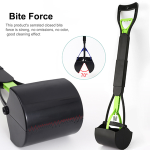 Bumo Pet Sanitaire Chien Pooper Scooper <span class=keywords><strong>Pince</strong></span> Durable Pliable Long Manche Grand Chien Pets 'Waste Picker Pratique Merde Sacs - Product Image 3