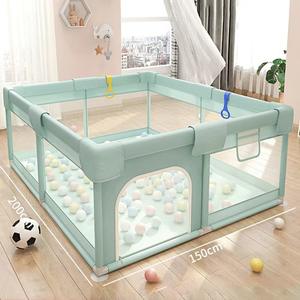 Valla de juegos para niños, valla de seguridad para bebés, tapete de gateo para uso en interiores, valla de aprendizaje para caminar, tela de malla ZT364 - Product Image 5