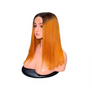 BIG DEALS 100% Vietnamese Remy Human Hair Lace <b>Front</b> <b>Wigs</b> 6-30 Inches Long Length 180% Density Transparent French Lace Base - Product Image 1