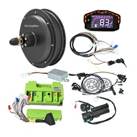 Kit moteur de moyeu pour vélo tout-terrain à pneus larges 2KW, système de transmission de moteur de vélo électrique à couple élevé 100Nm avec contrôleur FarDriver 72260