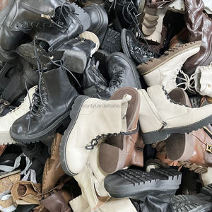 Botas largas de cuero de invierno al por mayor a granel de segunda mano, botas de <span class=keywords><strong>moto</strong></span> hasta la rodilla <span class=keywords><strong>para</strong></span> mujer, fardo grande mixto de zapatos usados <span class=keywords><strong>para</strong></span> mujer - Product Image 4