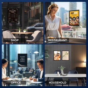 Bingkai Foto Magnetik Plastik Murah <span class=keywords><strong>A3</strong></span>/A4/A5/A6 Bingkai Perekat Portabel - Product Image 6