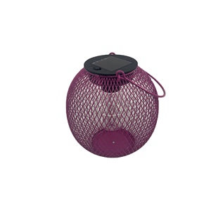 Lanterne solaire en forme de boule, en métal, avec fil de maille, lampe suspendue, micro <span class=keywords><strong>LED</strong></span> blanc chaud, panneau solaire, certifiée RoHS, IP44, pour extérieur, fête - Product Image 6