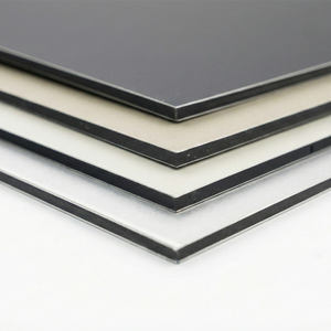 لوح ألومنيوم مركب (ACM/ACP) ديكوري أسود بسعر المصنع لتغليف الجدران الخارجية - Product Image 1