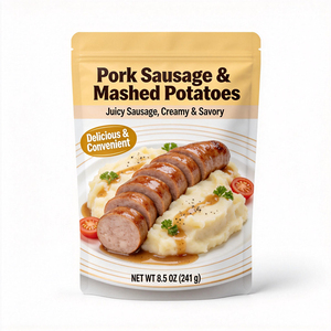 ถุงฟอยล์อะลูมิเนียมปลอดสาร BPA แบบตั้งได้ ทนทานต่อการฉีกขาด สำหรับบรรจุไส้กรอก<span class=keywords><strong>หมู</strong></span>และมันฝรั่งบด - Product Image 1