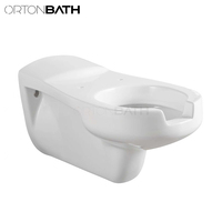 ORTONBATH ADA Toilette murale blanche avec projection de 700 mm Articles sanitaires en céramique pour salles de bains pour personnes handicapées Ortonbath