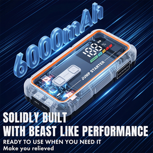 เครื่องช่วยสตาร์ทรถยนต์ 1000A Peak Jump Starter, พาวเวอร์แบงค์ 22.2Wh, <span class=keywords><strong>สตาร์ท</strong></span>เครื่องยนต์เบนซิน 4.0 ลิตร และดีเซล 3.0 ลิตร, ระบบป้องกันควา<span class=keywords><strong>ม</strong></span>ปลอดภัย 10-in-1 สำหรับ<span class=keywords><strong>รถยนต์</strong></span> 12V - Product Image 3