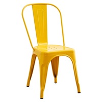 Chaise de salle à manger en métal empilable Tolixs en fer antique facile à assembler