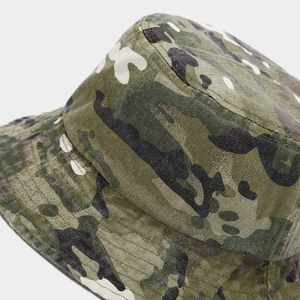 Wholesale Spring Summer Faded Washed Camouflaged Printed Bucket <b>Hat</b> Jungle Explorer Vintage Fisherman Fishing Sun <b>Hat</b> - Product Image 3
