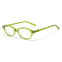 Lunettes de vue unisexe personnalisées sur ordonnance, monture optique classique en acétate, style ovale, tendance, vente en gros