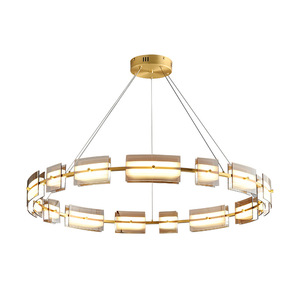 Postmodern All-Copper Chandelier for Living Bedroom <b>Dining</b> Room Nordic <b>Lighting</b> Fixture Grand Luxurious Minimalist Style - Product Image 1