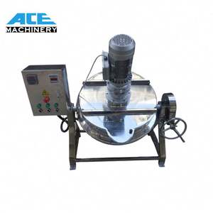 Olla Mezcladora de Cocina Ace de 200L, 300L, 400L, con Calentamiento a Gas, para Mezclar Dulces, con Chaqueta - Product Image 3