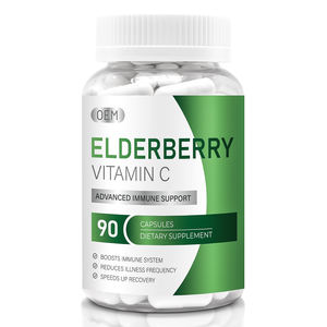 Extrait de sureau noir avec capsules de vitamine C naturelle pour un soutien renforcé du système immunitaire et des soins de bien-être respiratoire - Product Image 2