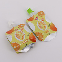 Personnalisé 8 Gousset Aspiration Gelée Fromage Jus Boisson Sauce Miel Pâte De Tomate Bec Sachets Sacs D'emballage En Plastique De Qualité Alimentaire