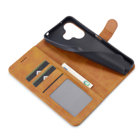 Étui de téléphone à rabat en cuir PU magnétique de luxe résistant aux chocs pour Redmi 13 4G & Poco M6 4G/Note 13R 5G