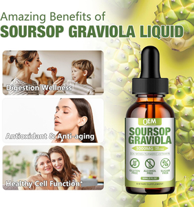 3000MG <span class=keywords><strong>Soursop</strong></span>グラビオラ葉エキス液滴細胞サポート再生気分リラックス肝睡眠用 - Product Image 5