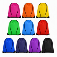 Sac à dos à cordon personnalisé avec logo, imperméable, en polyester 210D, sac de sport, sac de gym portable, sac à cordon, prix de gros d'usine