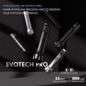 Máquina de Tatuar Inalámbrica EZ <span class=keywords><strong>EvoTech</strong></span> Pro con Pantalla OLED, Carrera de 3.5mm, Control de Velocidad PWM, Compatible con Pedal Bluetooth - Product Image 5