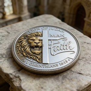 <span class=keywords><strong>Moneta</strong></span> 3D in Rilievo del Leone di Giuda, <span class=keywords><strong>Moneta</strong></span> Commemorativa da Collezione Cristiana per Chiesa e Souvenir - Product Image 5