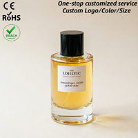 Flacons de parfum en verre dépoli de luxe, vides, cylindriques, pour liquides parfumés, 1oz 30ml 50ml 100ml, avec échantillon gratuit, emballage conteneur