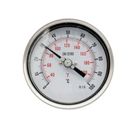HUBEN High Precision Bimetal Thermometer with OEM/ODM Customization Stainless Steel 50-650C Range 3-Year Warranty