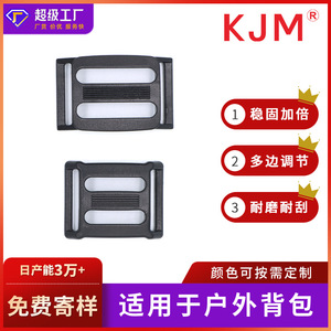หัวเข็มขัดปรับสายกระเป๋าพลาสติก ขนาด 26 มม. 20 มม. สีดำ แบบสามตำแหน่ง สำหรับอุปกรณ์เสริมกระเป๋า - Product Image 5