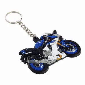 Atacado Personalizado Personalizado Soft PVC Keychains para Promoção Gift motocicleta Keychain