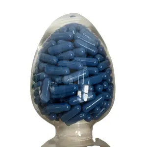 Hexin Capsule Maat 0 Donkerblauwe Gelatine Capsule Lege Capsule Voor Farmaceutische Kwaliteit Koosjer Gecertificeerd Ideaal Voor Vulmachine