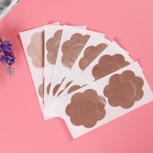 Accessoires intimes en satin sans dentelle multi-formes tissé mamelon Cove couvre-sein jetable Pasties - Product Image 6