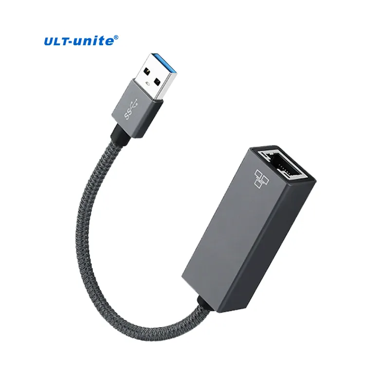 UNITE-Adaptador USB 3,0 a Ethernet 10/100/1000Mbps a R45 Adapter 3,0 Aa R45