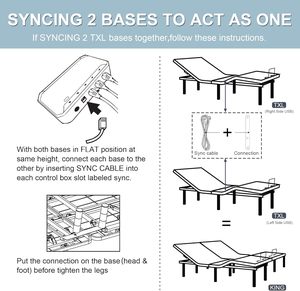 Tecforcare cơ giới có thể điều chỉnh khung giường trong kho USA cổ nghiêng không trọng lực 4 cổng sạc Vua Kích thước có thể điều chỉnh cơ sở giường - Product Image 3