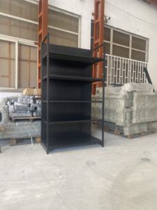 Estantes de pared de 4 columnas <span class=keywords><strong>minimarket</strong></span> de alta resistencia de metal de tamaño de color personalizado de fábrica <span class=keywords><strong>para</strong></span> góndola de exhibición de cosméticos - Product Image 3