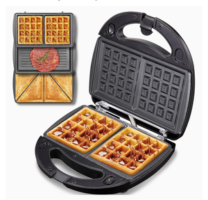 Piastra per Waffle <span class=keywords><strong>e</strong></span> Waffle a 4 fette per Sandwich <span class=keywords><strong>e</strong></span> Waffle per uso domestico - Product Image 4