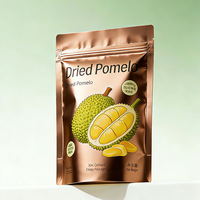 Sachet Mylar personnalisé Minfly finition brillante, imprimé, 150g, à fond plat, qualité alimentaire, pour bonbons, fruits et noix