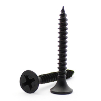 Vis à tête trompette à empreinte cruciforme DIN18182 1022A, phosphate noire, pour cloisons sèches, filetage grossier, vis à bois à tête trompette à empreinte cruciforme