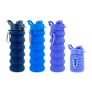 Vaso Plegable de Silicona Ecológico, Libre de BPA, con Logotipo Personalizado, Color y Mosquetón, para Deportes al Aire Libre, Regreso a Clases, Diseño Moderno - Product Image 2
